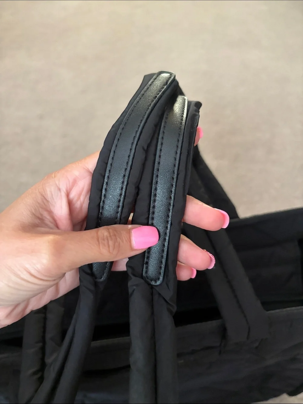 Marc New York Quilted Black Laptop Tote